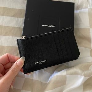 Black YSL Card Holder